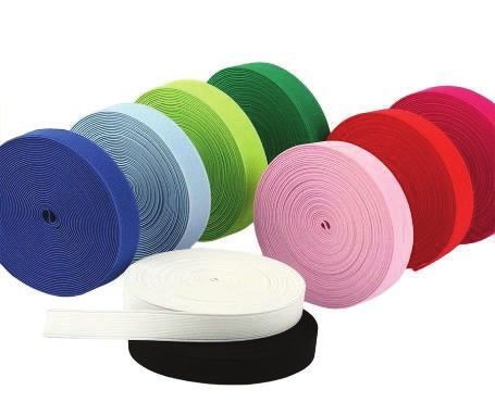 Woven elastic colour rolls